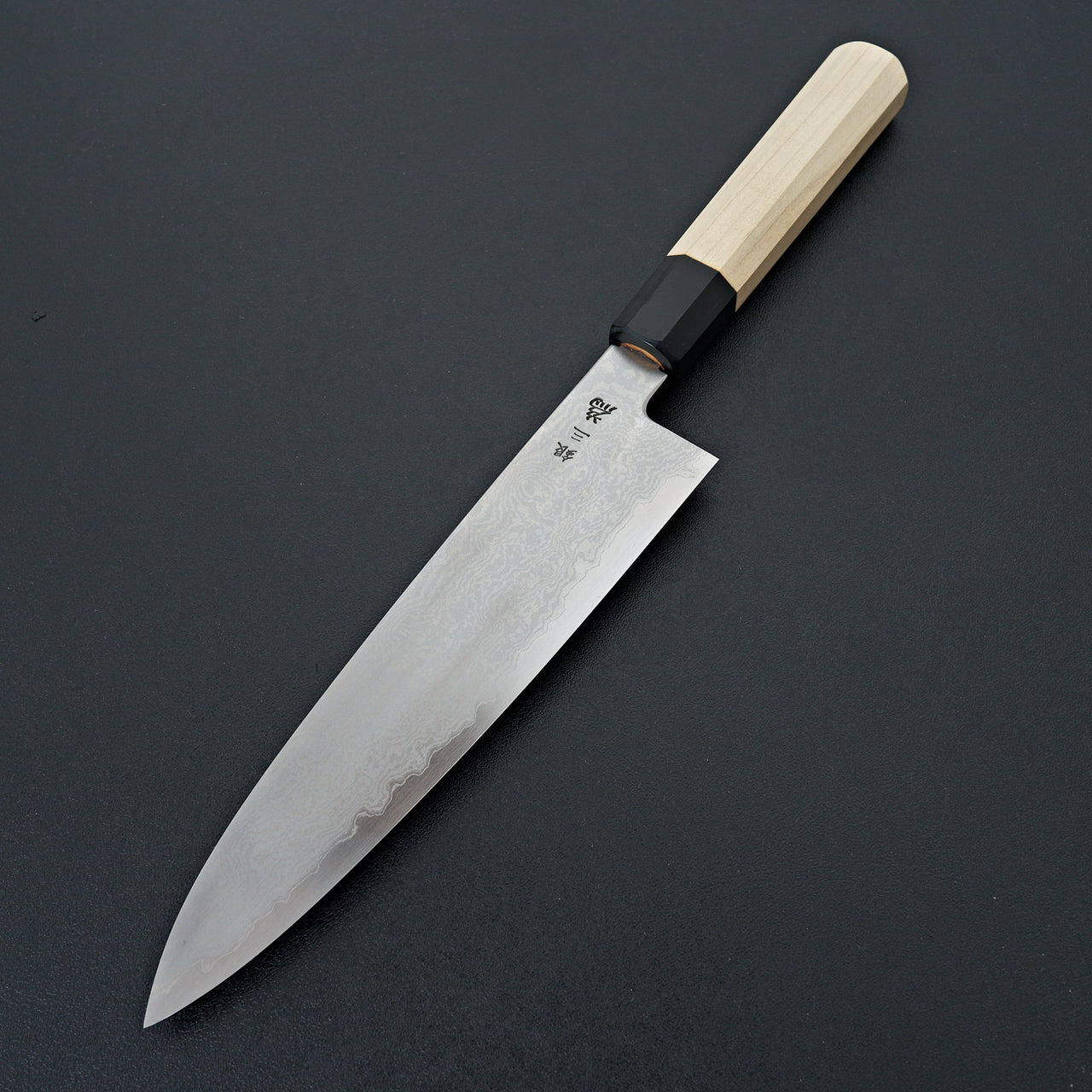 Sakai Takayuki Michiko Kubota "Koi" Engraved Ginsan Gyuto 210mm-Knife-Sakai Takayuki-Carbon Knife Co