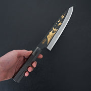 Sakai Takayuki Michiko Kubota "Mt. Fuji and Crane" Gold Engraved Gyuto 210mm-Knife-Sakai Takayuki-Carbon Knife Co