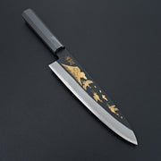 Sakai Takayuki Michiko Kubota "Mt. Fuji and Crane" Gold Engraved Gyuto 210mm-Knife-Sakai Takayuki-Carbon Knife Co