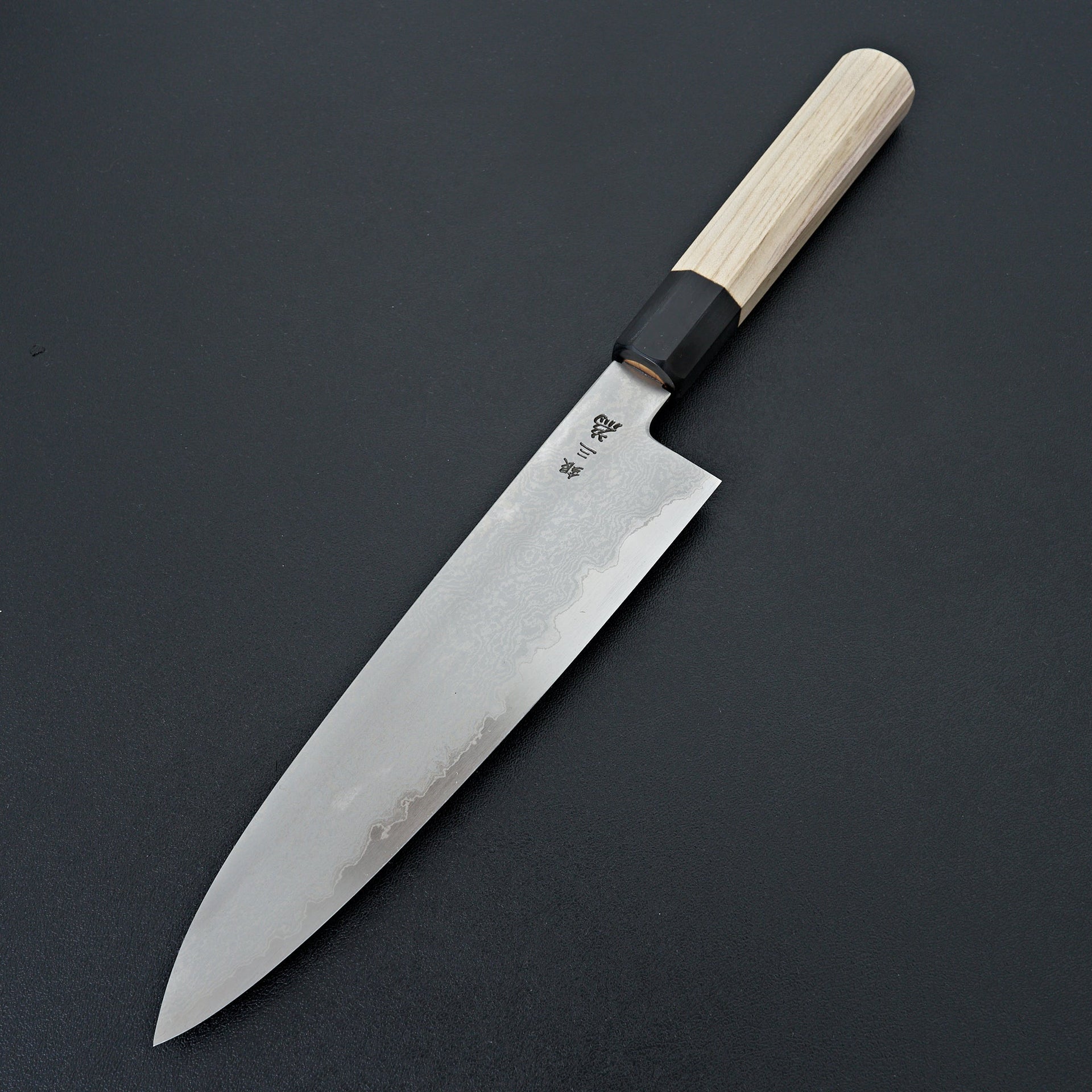 Sakai Takayuki Michiko Kubota "Tiger" Engraved Ginsan Gyuto 210mm-Knife-Sakai Takayuki-Carbon Knife Co