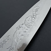 Sakai Takayuki Michiko Kubota "Tiger" Engraved Ginsan Gyuto 210mm-Knife-Sakai Takayuki-Carbon Knife Co