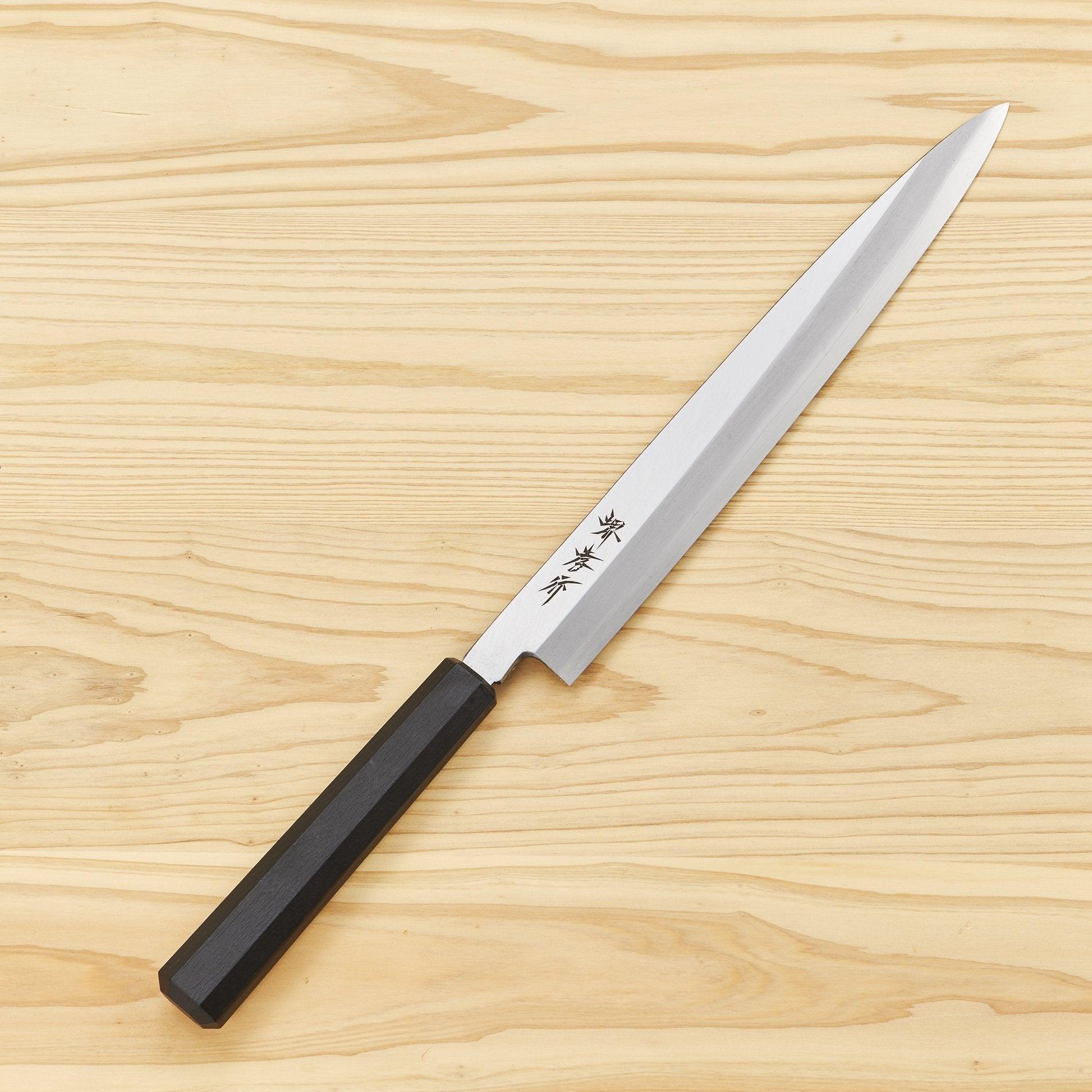 Sakai Takayuki Nanairo Black Lacquer Yanagiba 240mm-Knife-Sakai Takayuki-Carbon Knife Co