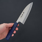 Sakai Takayuki Nanairo Blue Pearl Deba 165mm-Knife-Sakai Takayuki-Carbon Knife Co