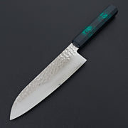 Sakai Takayuki Nanairo Green Tortoiseshell 33 Layer Damascus Santoku 170mm-Knife-Sakai Takayuki-Carbon Knife Co