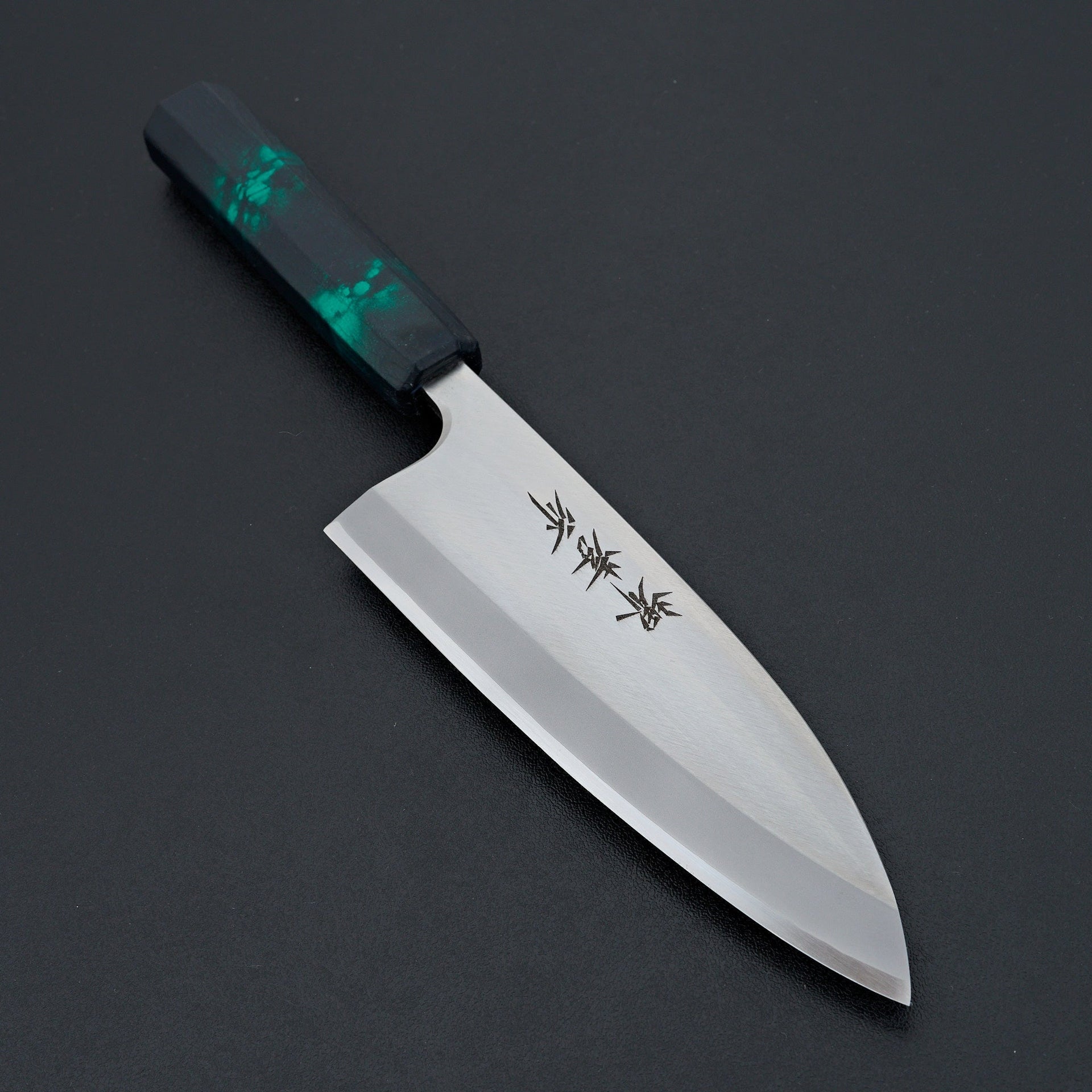 Sakai Takayuki Nanairo Green Tortoiseshell Deba 165mm-Knife-Sakai Takayuki-Carbon Knife Co