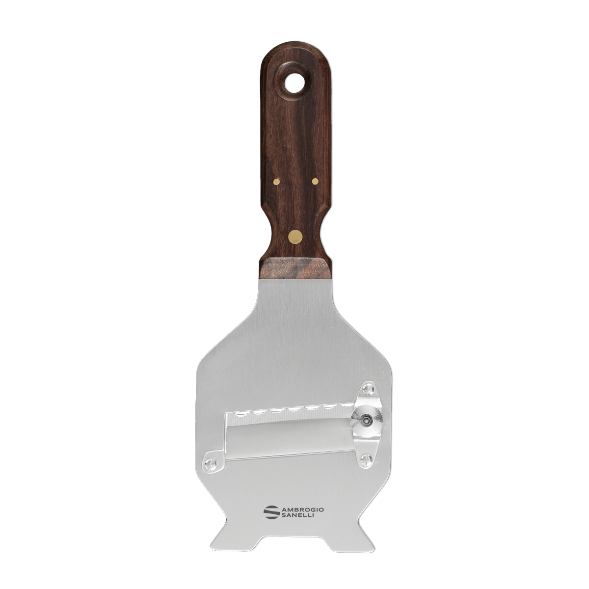 Sanelli Ambrogio Stainless Rosewood Truffle Slicer Waved Blade-kitchen tools-Sanelli Ambrogio-Carbon Knife Co