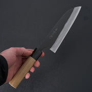 Shigefusa Kurouchi Santoku 165mm Ho Wood Handle-Knife-Shigefusa-Carbon Knife Co