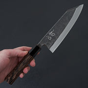 Shirasagi Kurouchi Blue 2 Tsuchime Kiritsuke Deba 165mm-Knife-Carbon Knife Co-Carbon Knife Co