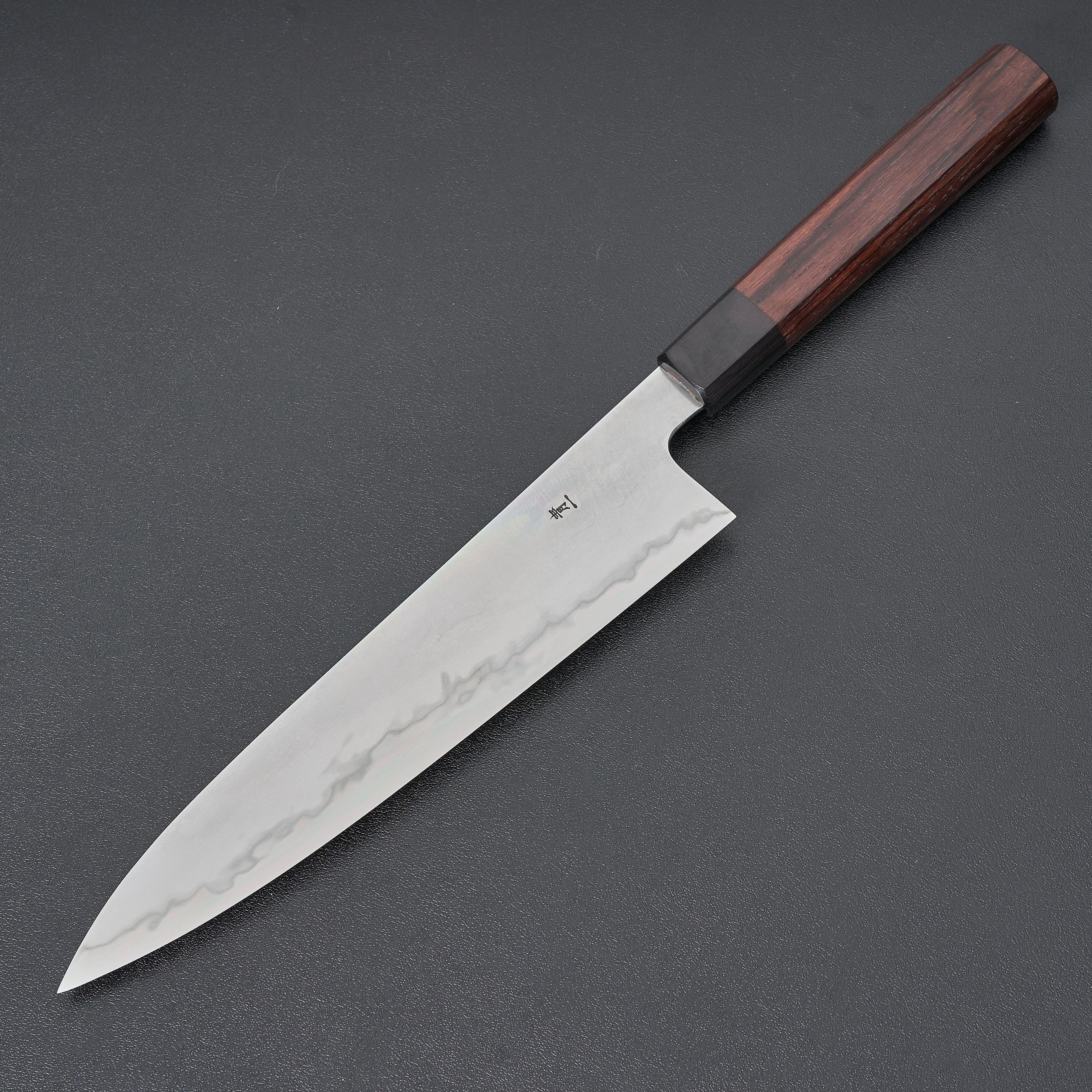 Takada no Hamono Suiboku Rosewood Blue #1 Gyuto 240mm