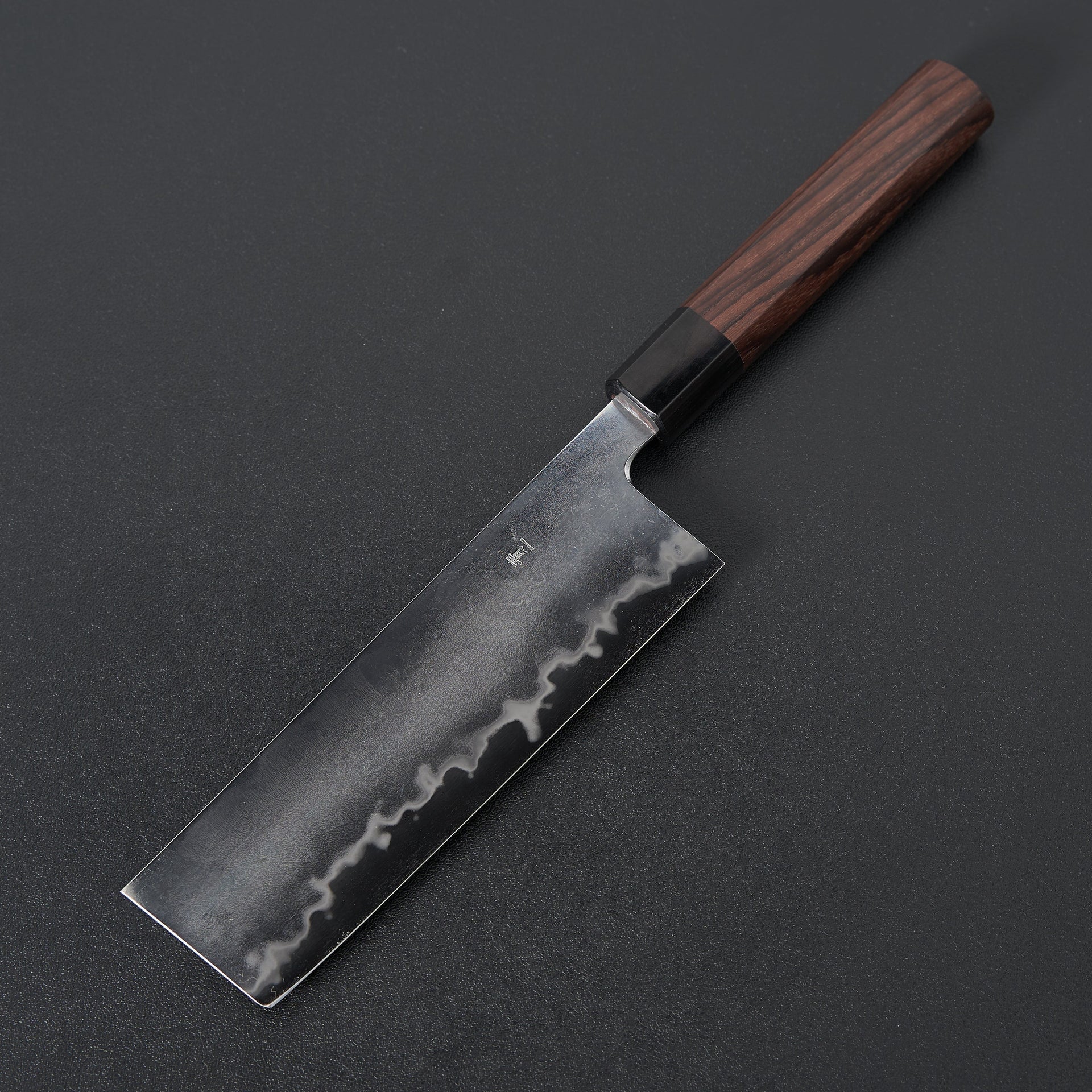 Takada no Hamono Suiboku Rosewood Blue #1 Nakiri 170mm-Knife-Takada no Hamono-Carbon Knife Co