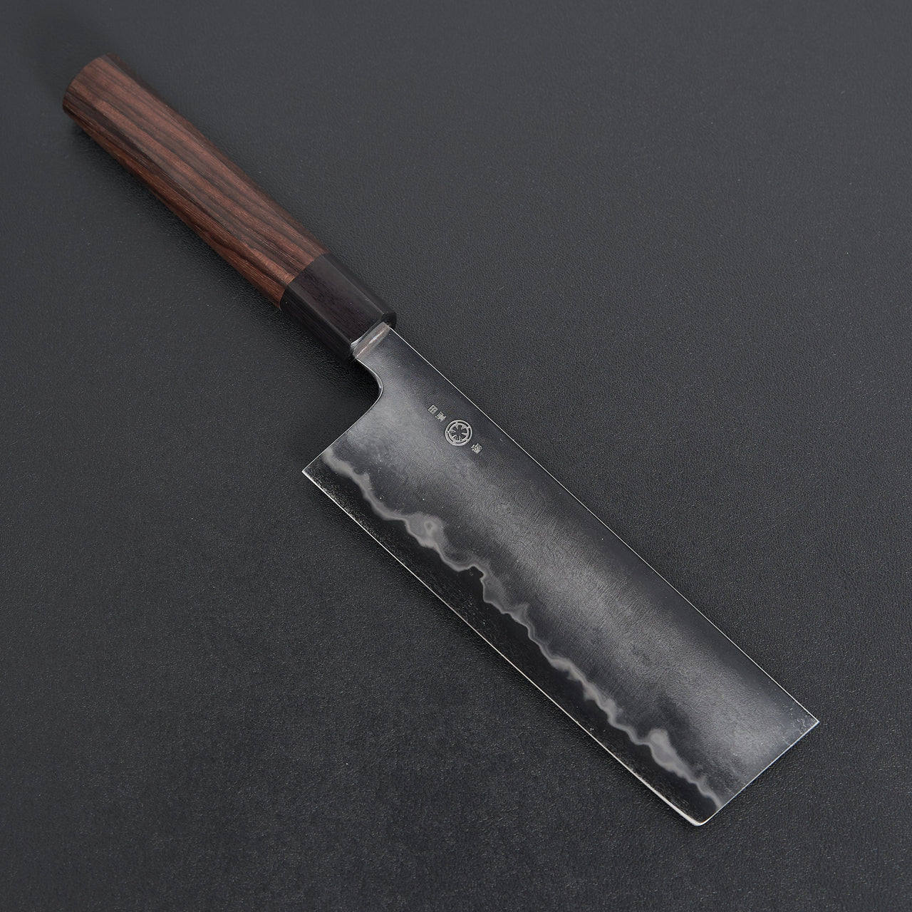 Takada no Hamono Suiboku Rosewood Blue #1 Nakiri 170mm-Knife-Takada no Hamono-Carbon Knife Co