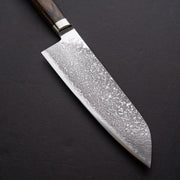 Takamura Hana Damascus Santoku 165mm-Knife-Takamura-Carbon Knife Co