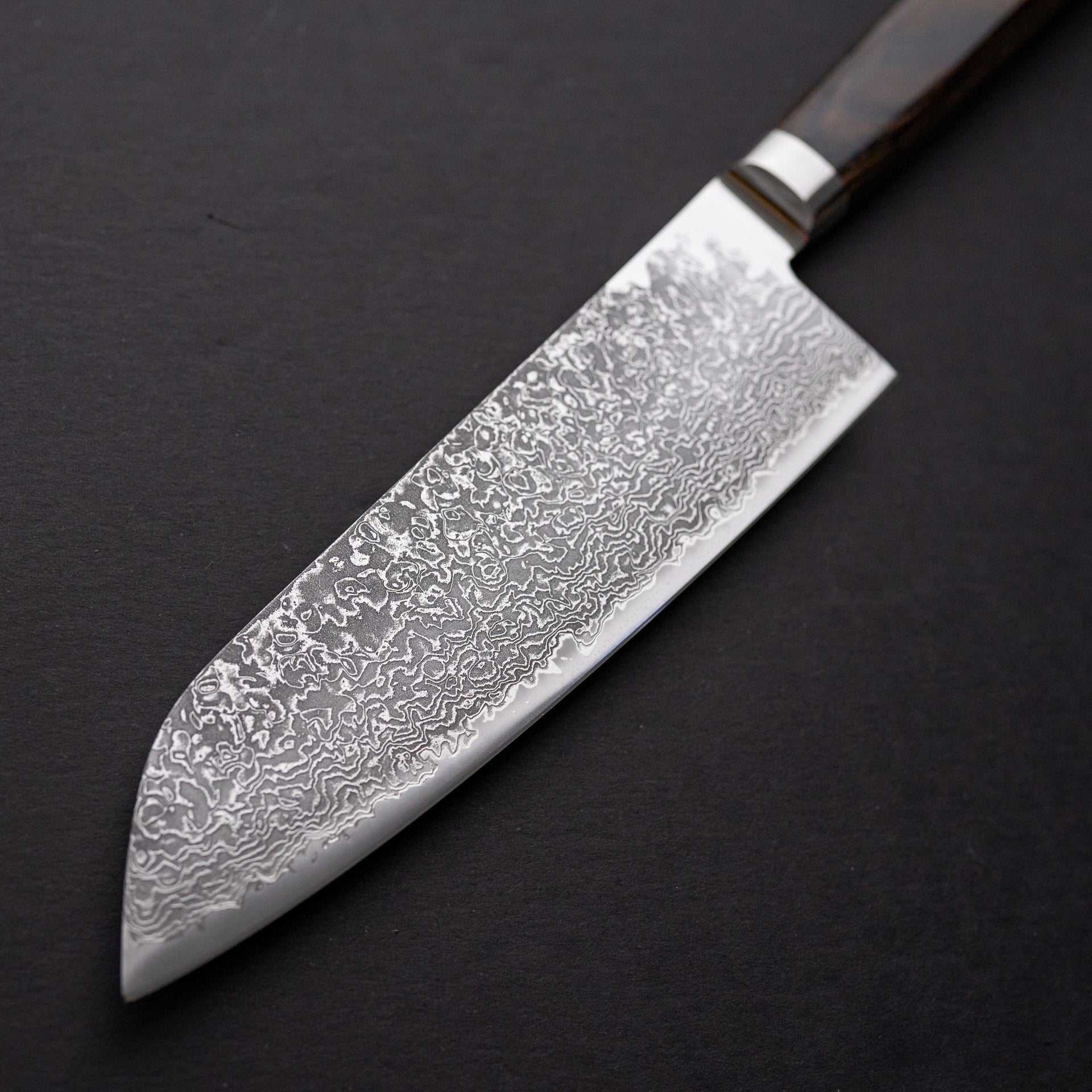 Takamura Hana Damascus Santoku 165mm-Knife-Takamura-Carbon Knife Co