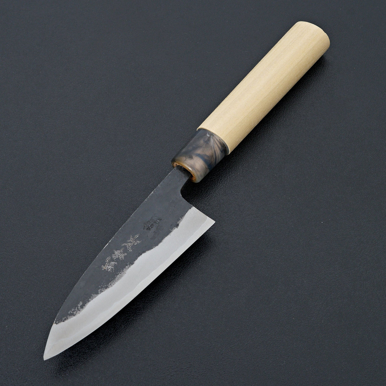 Takeo Murata Blue 1 Kurouchi Ko-bocho 105mm-Knife-Hado-Carbon Knife Co