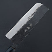 Takeo Murata Blue 1 Kurouchi Nakiri 165mm-Knife-Hado-Carbon Knife Co