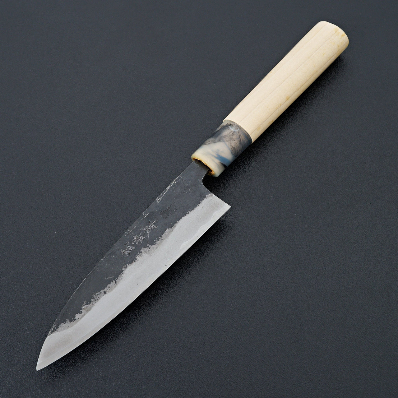 Takeo Murata Blue 1 Kurouchi Sabaki 135mm-Knife-Hado-Carbon Knife Co