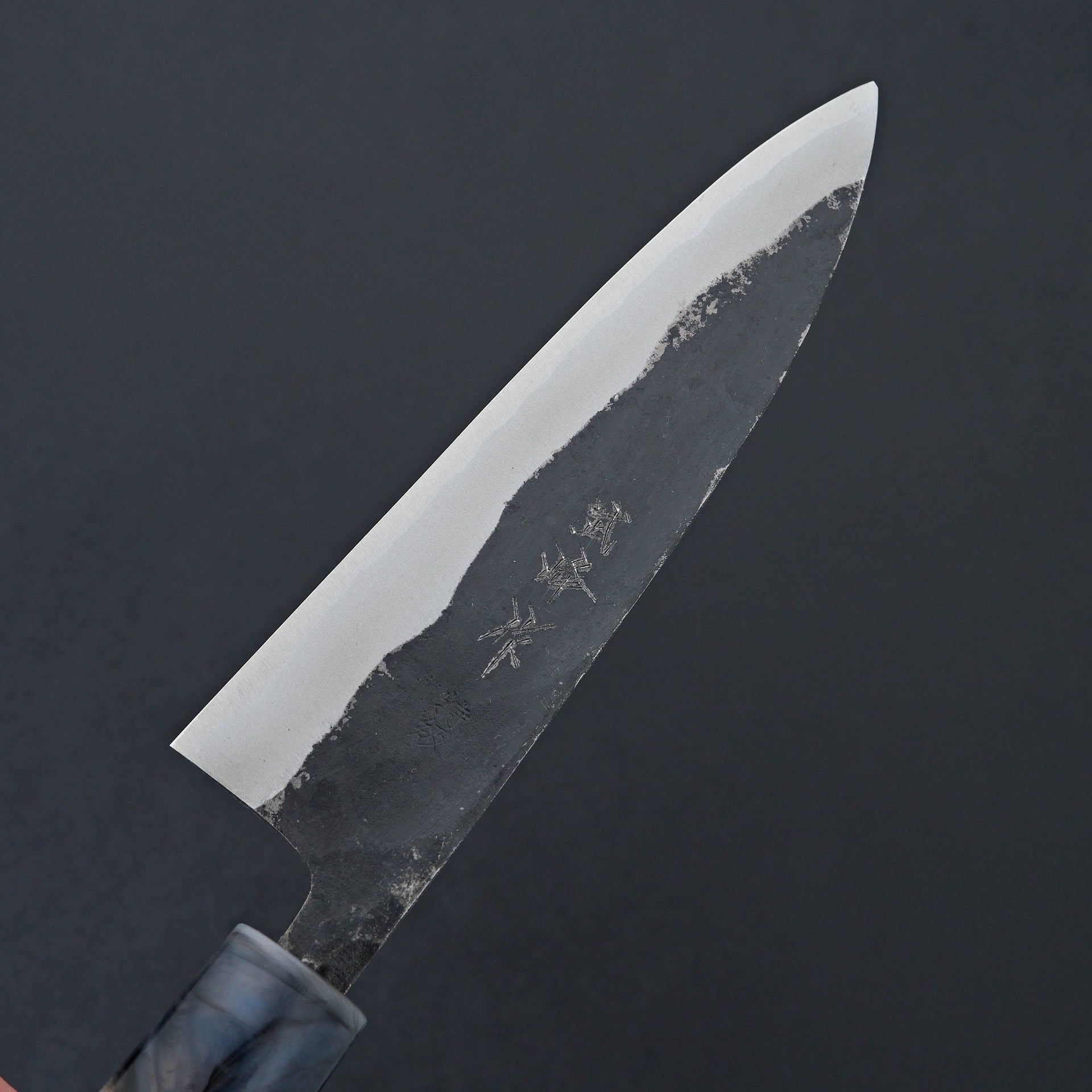 Takeo Murata Blue 1 Kurouchi Sabaki 150mm-Knife-Hado-Carbon Knife Co