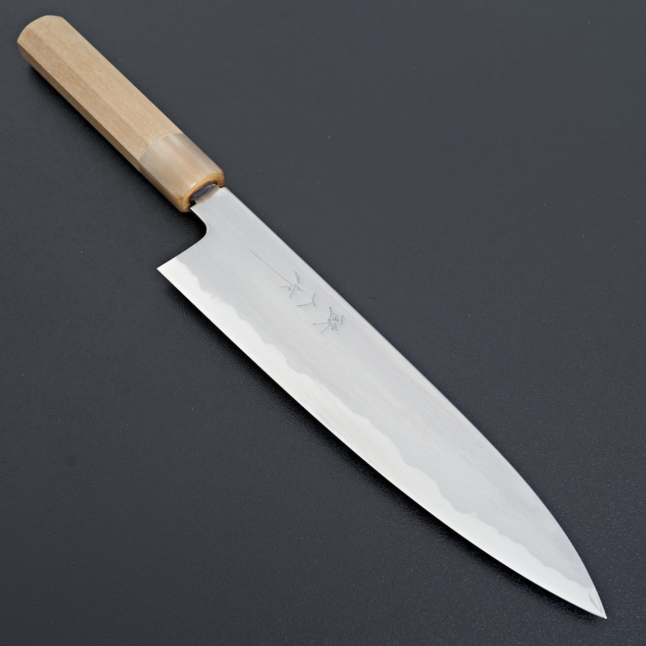 Tetsujin Blue #2 Kasumi Gyuto 210mm Ho Wood Handle-Knife-Hitohira-Carbon Knife Co