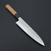 Tetsujin Silver #3 Kasumi Gyuto 210mm Yakusugi Cedar Handle-Knife-Hitohira-Carbon Knife Co