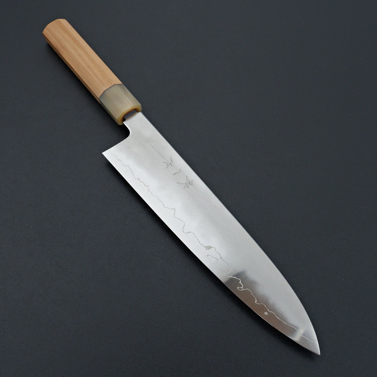 Tetsujin Silver #3 Kasumi Gyuto 240mm Yakusugi Cedar Handle-Knife-Hitohira-Carbon Knife Co