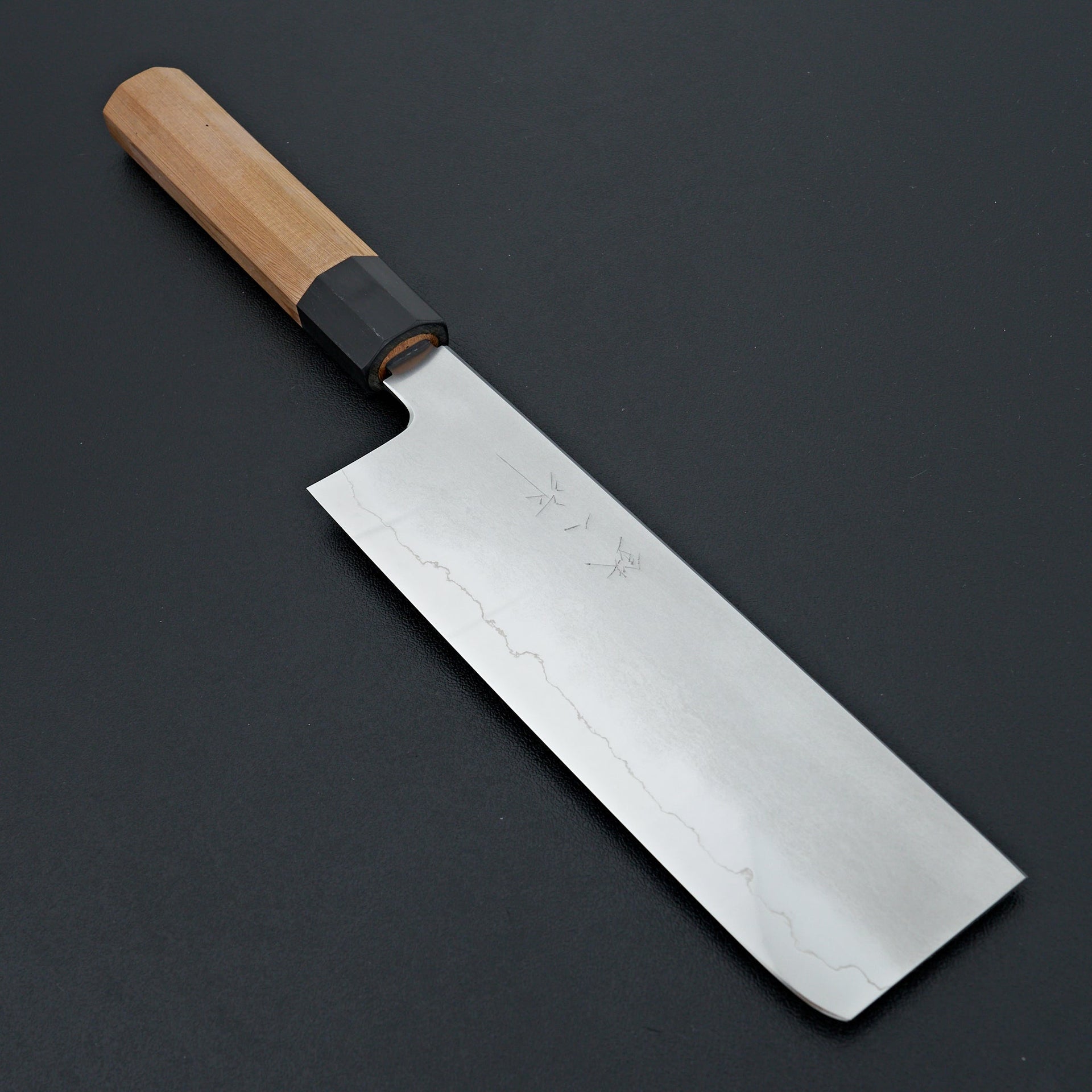 Tetsujin Silver #3 Kasumi Nakiri 180mm Yakusugi Cedar Handle-Knife-Hitohira-Carbon Knife Co