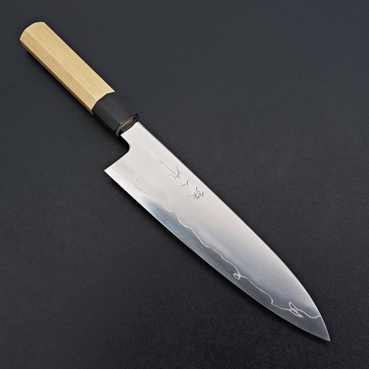 Tetsujin Silver #3 Ukiba Gyuto 210mm Ho Wood Handle-Knife-Hitohira-Carbon Knife Co