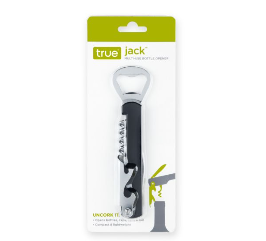 True Brands Corkscrew, Jack Multi Use-Barware-True Brands-Carbon Knife Co