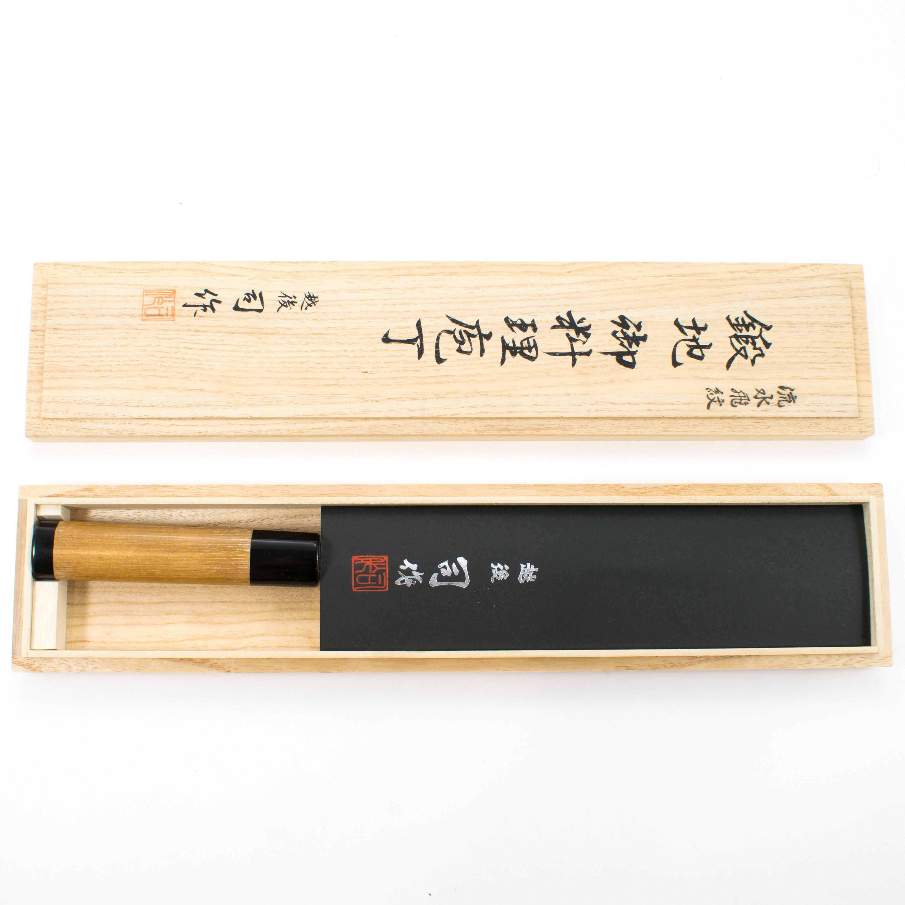 高橋刃物　鳥松 ガラスキ 正広 日本鋼 (ZCD-U) ガラスキ包丁 180mm – 清助刃物 Japan