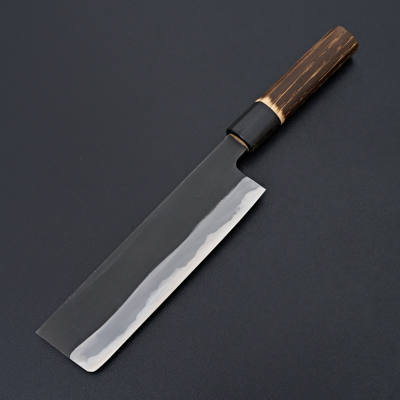Tsukasa Hinoura Shirogami 2 Kurouchi Kasumi Nakiri 165mm-Hinoura-Carbon Knife Co