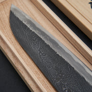 Tsukasa Hinoura Unryu Damascus Santoku 165mm-Knife-Hinoura-Carbon Knife Co