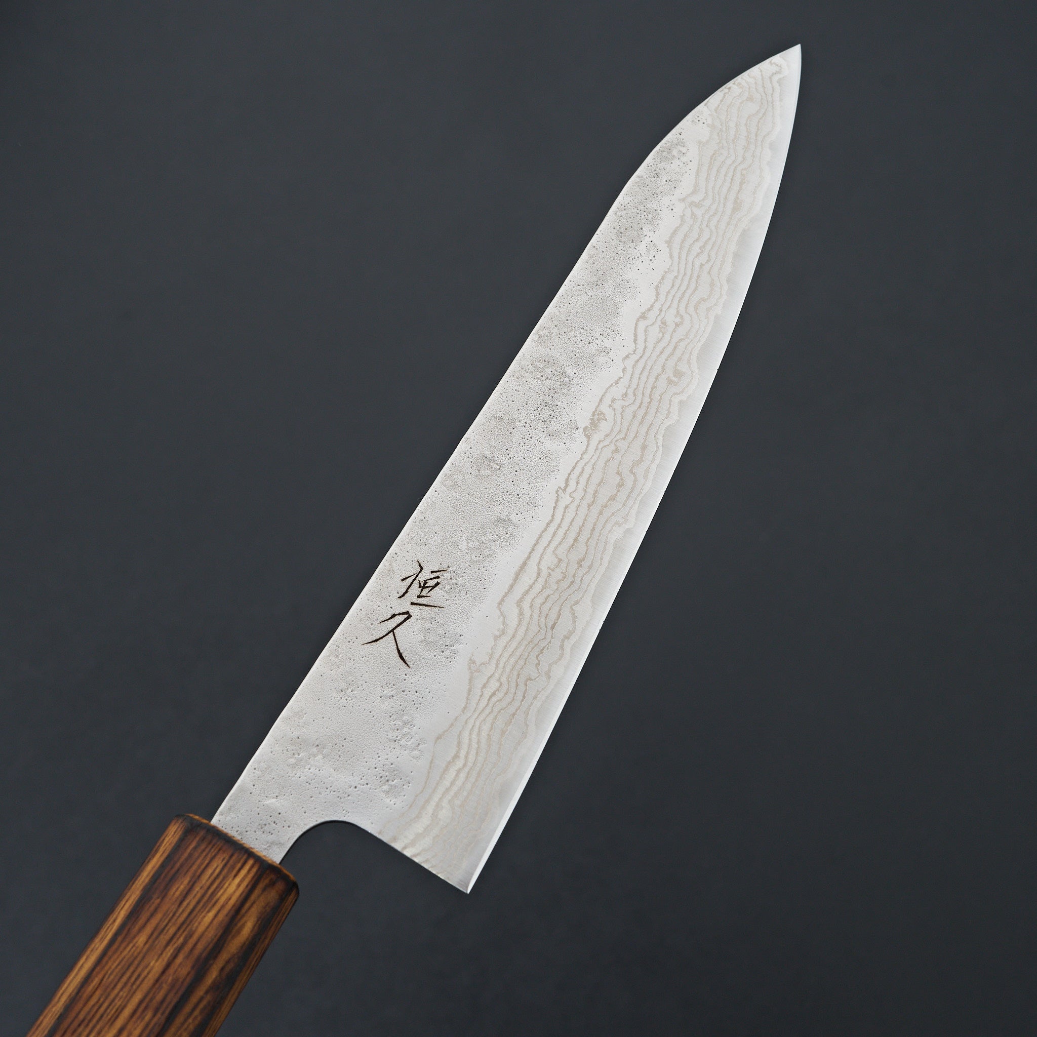 Tsunehisa 440c Damascus Nashiji Gyuto 180mm