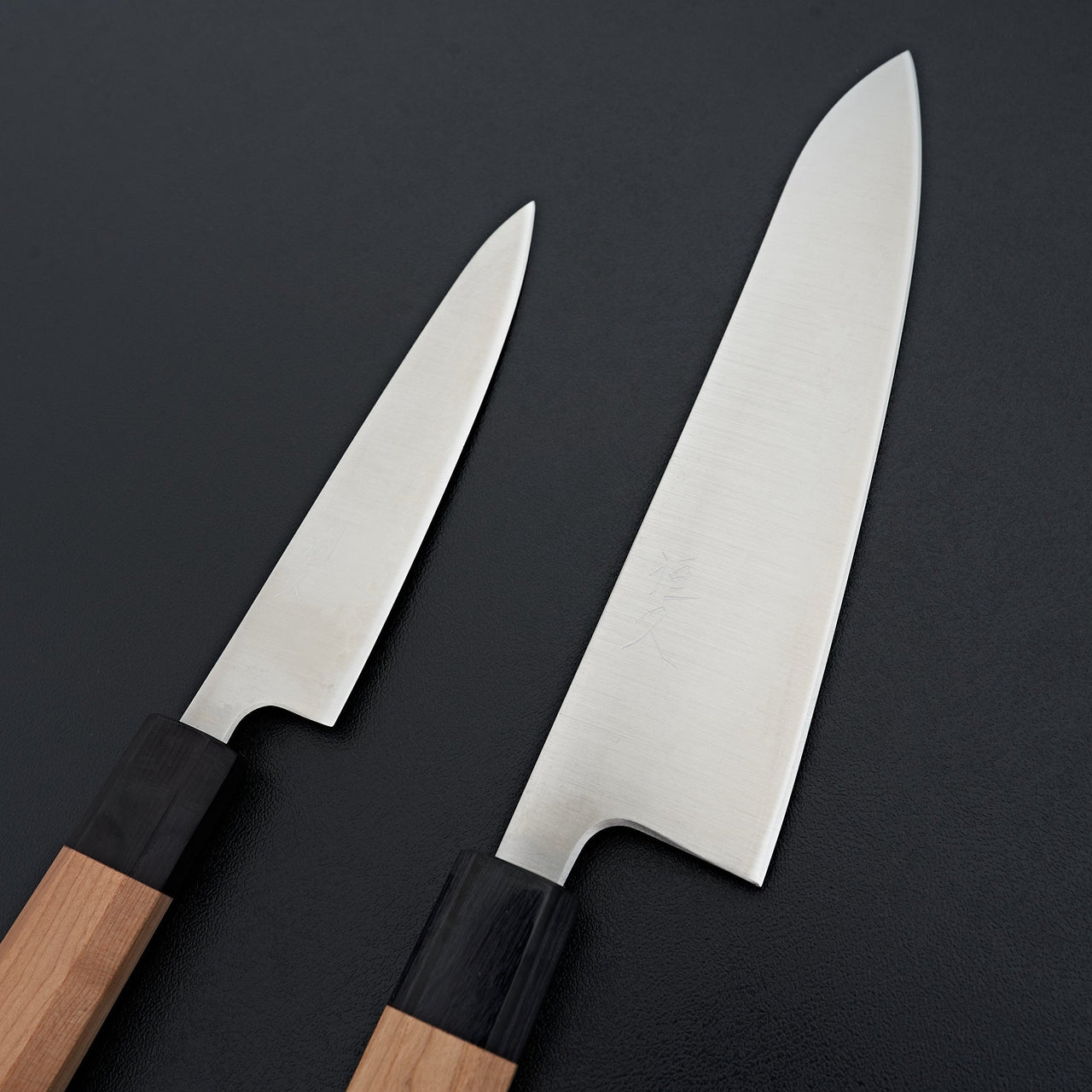 Tsunehisa Ginsan Migaki Set Gyuto 210mm & Petty 135mm-Knife-Tsunehisa-Carbon Knife Co
