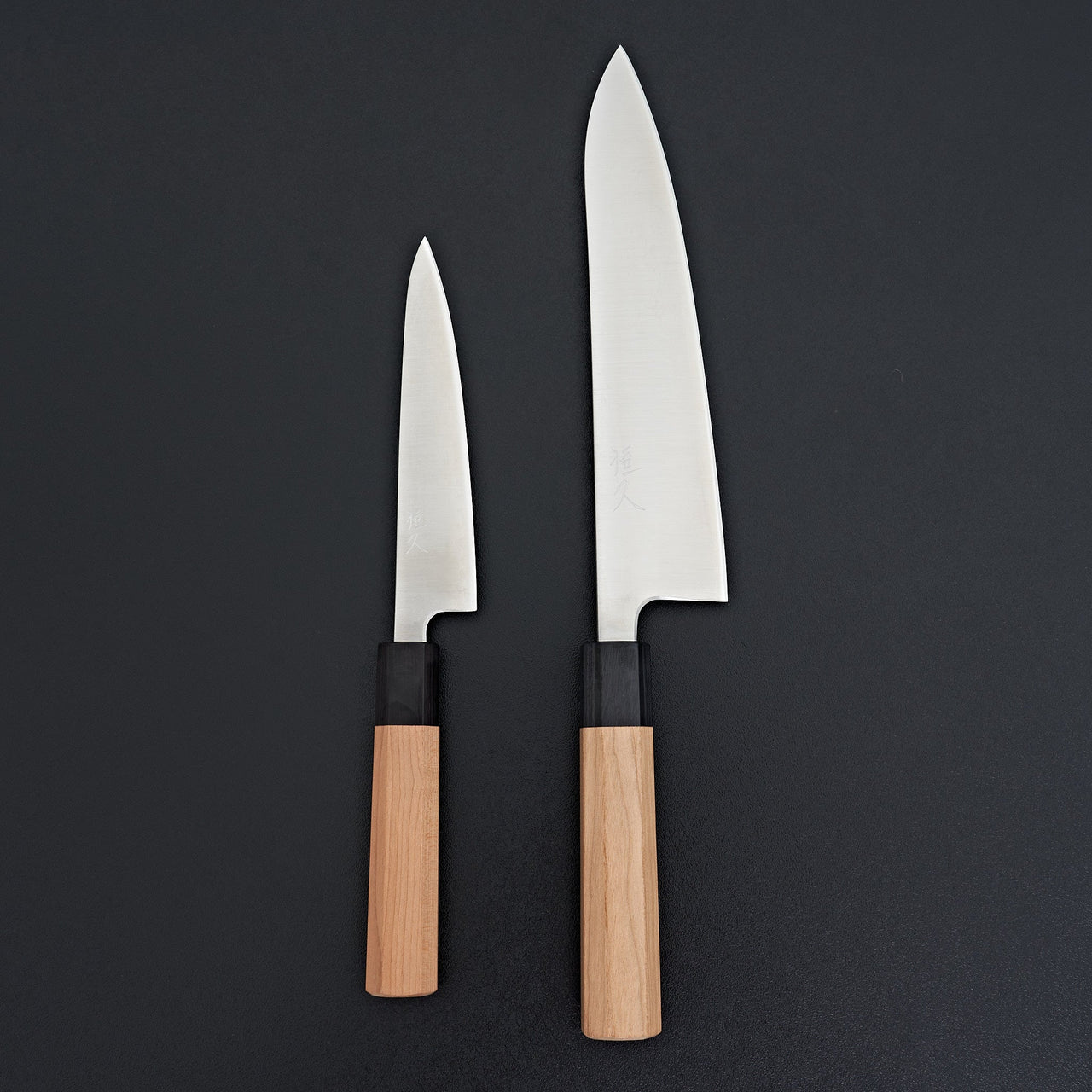 Tsunehisa Ginsan Migaki Set Gyuto 210mm & Petty 135mm-Knife-Tsunehisa-Carbon Knife Co