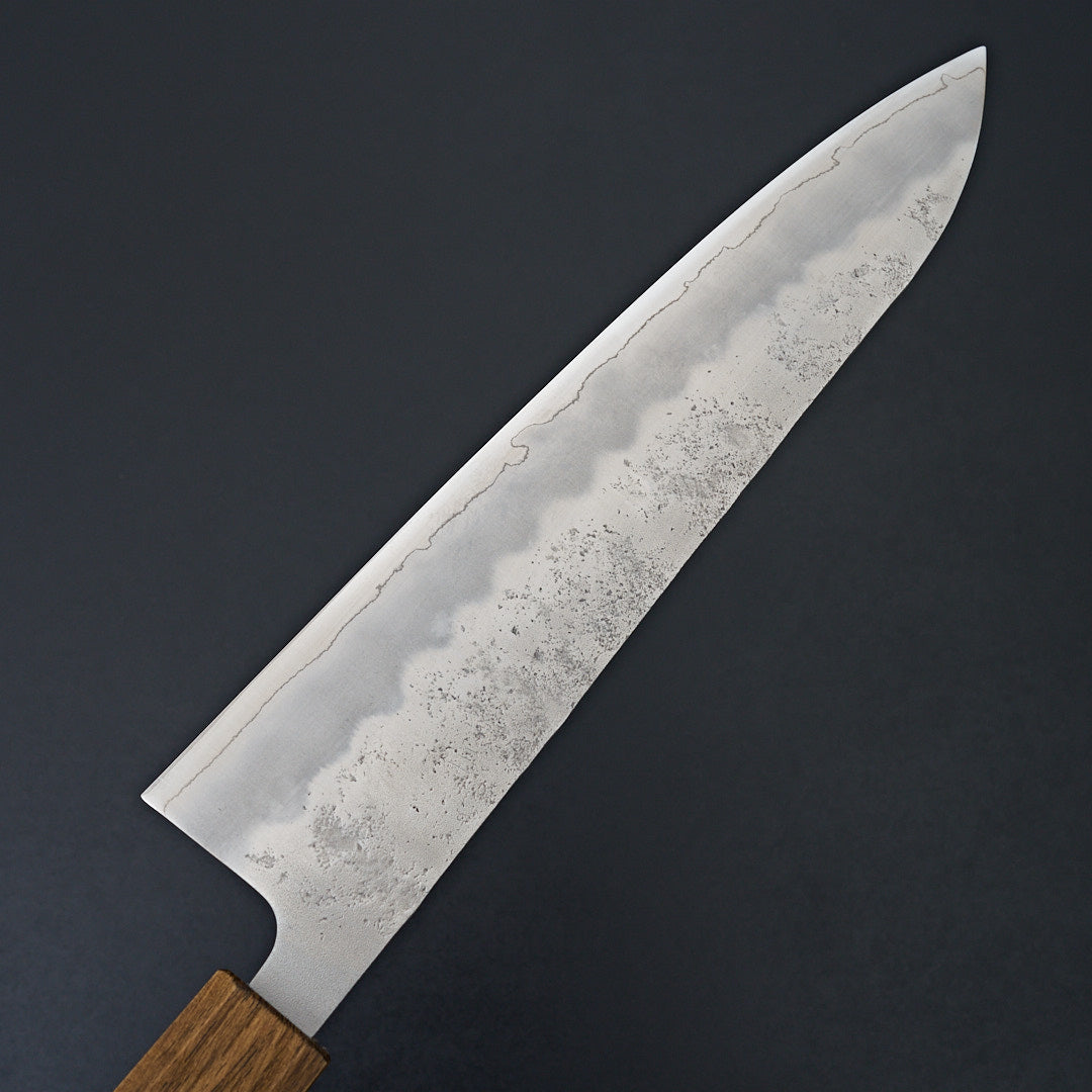 Tsunehisa Ginsan Nashiji Oak Gyuto 240mm-Knife-Tsunehisa-Carbon Knife Co