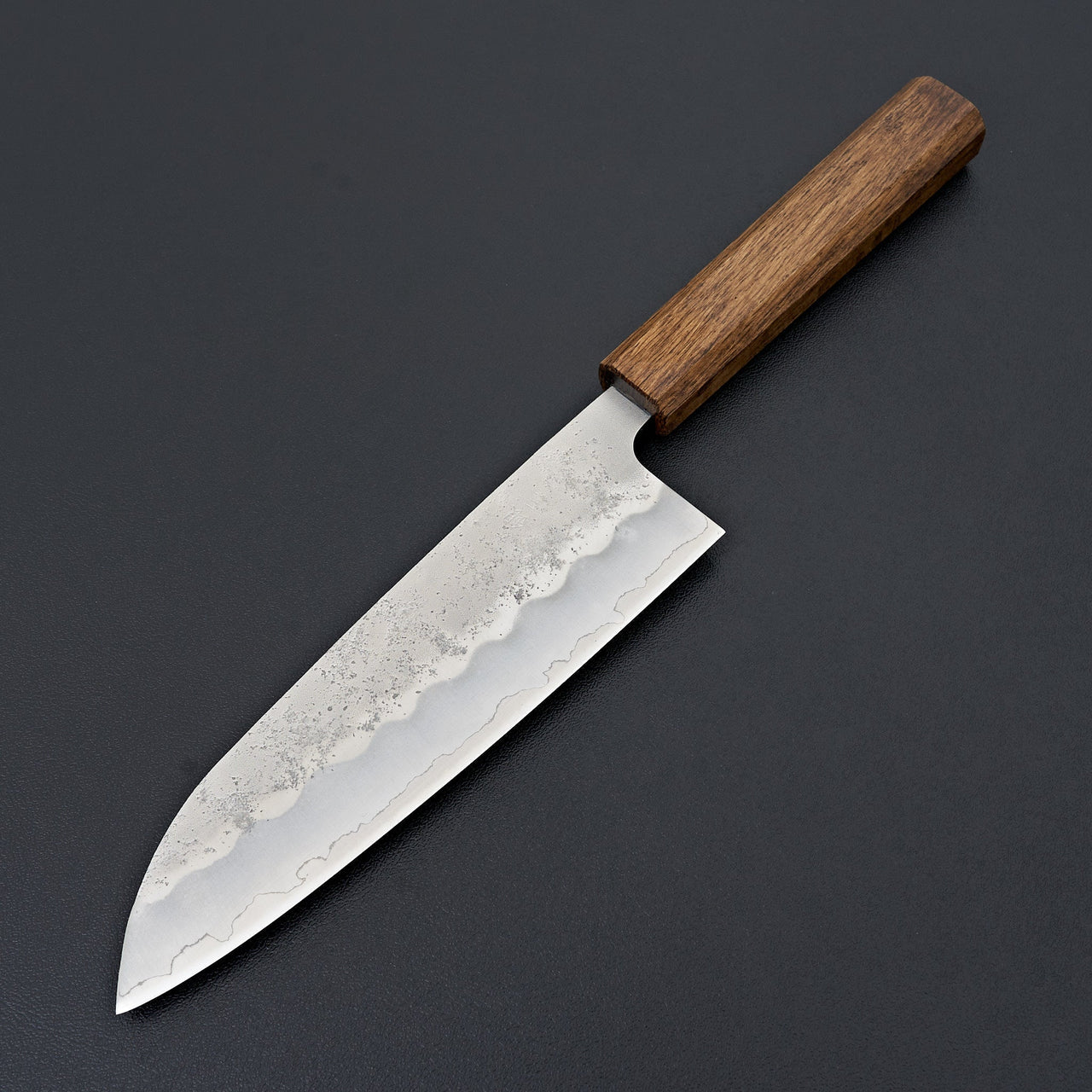 Tsunehisa Ginsan Nashiji Oak Santoku 165mm-Knife-Tsunehisa-Carbon Knife Co