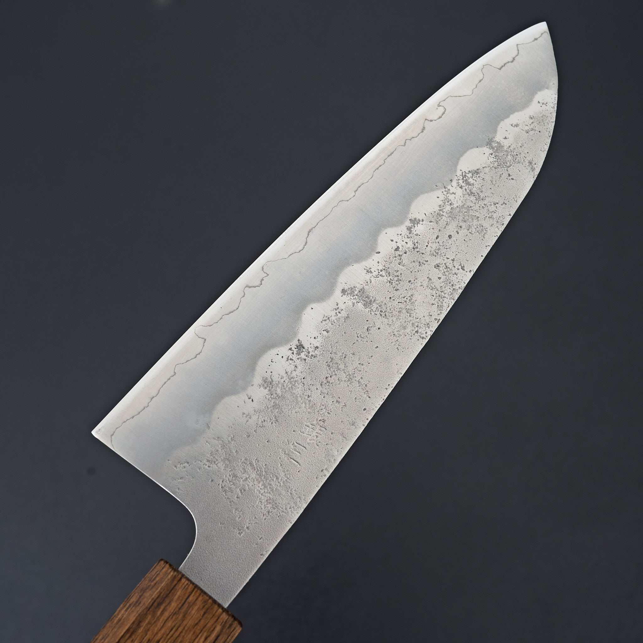 Tsunehisa Ginsan Nashiji Oak Santoku 165mm