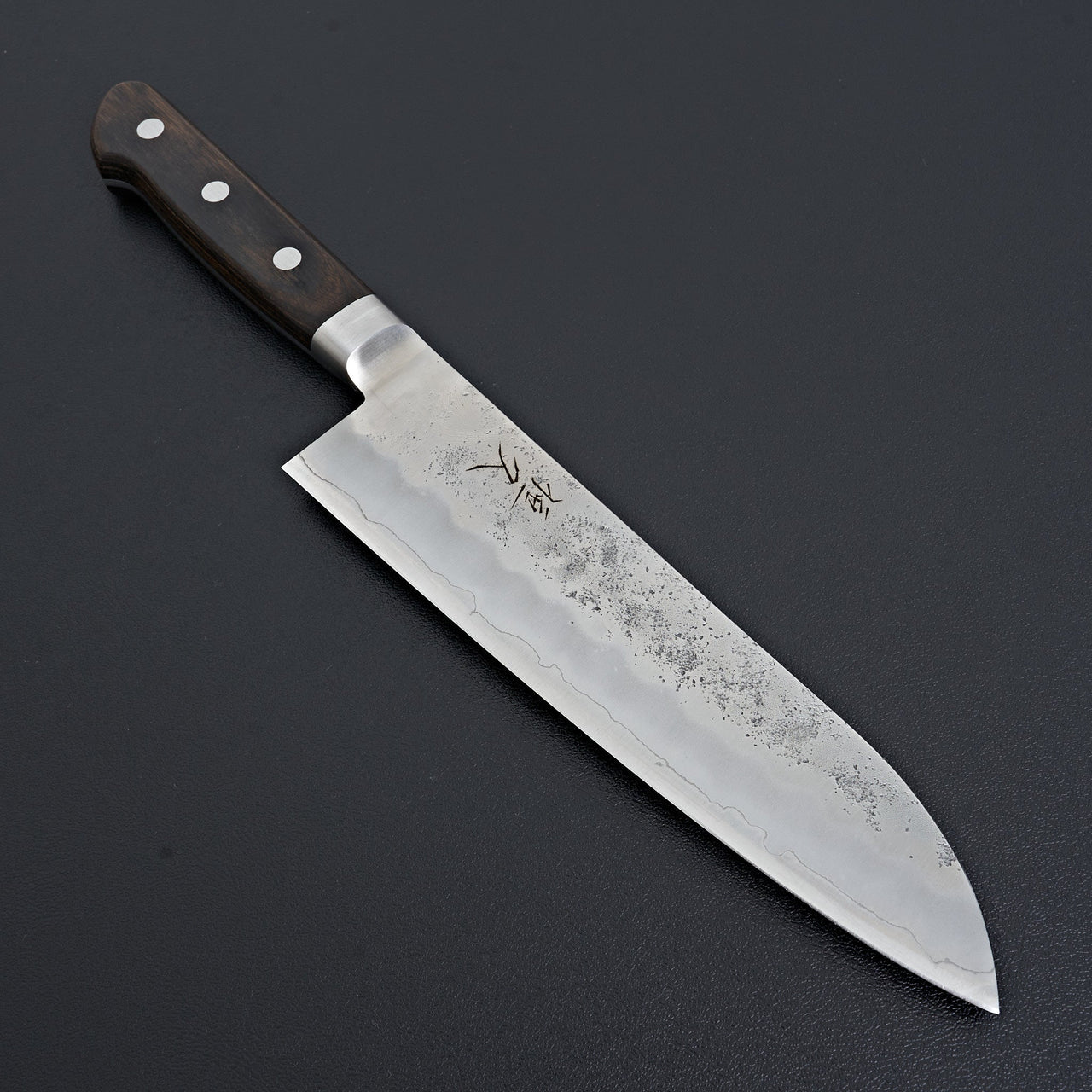 Tsunehisa Ginsan Western Nashiji Santoku 180mm-Knife-Tsunehisa-Carbon Knife Co