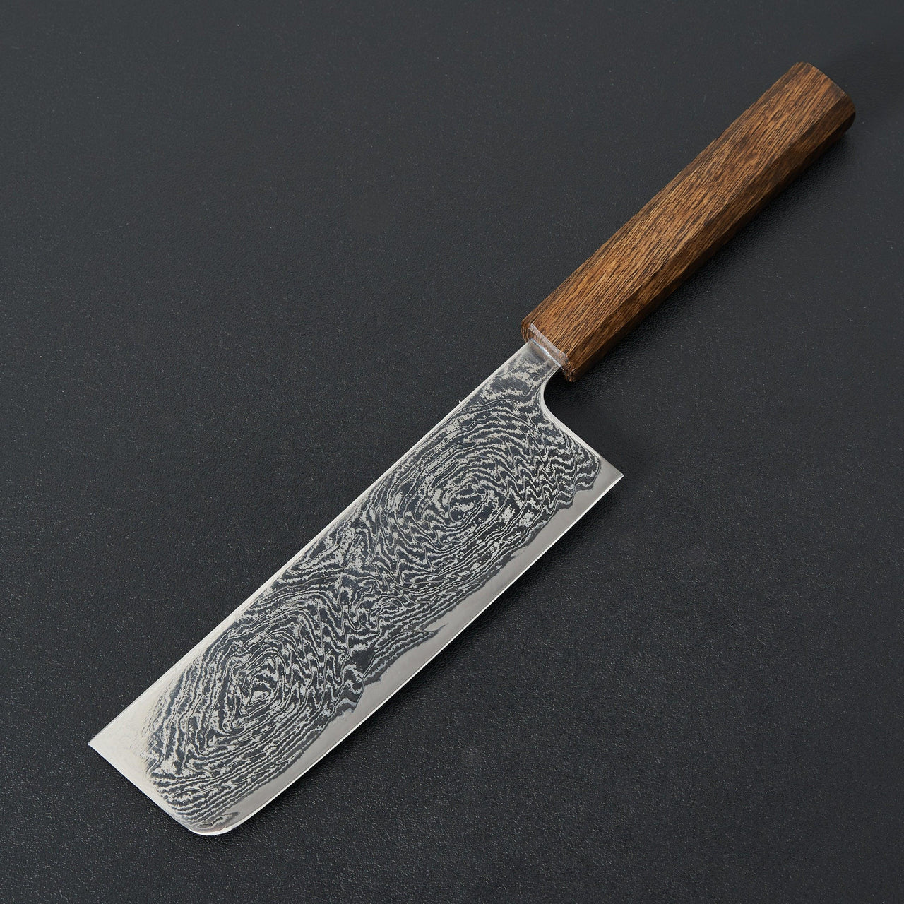 Tsunehisa Nami Damascus Nakiri-Knife-Tsunehisa-Carbon Knife Co