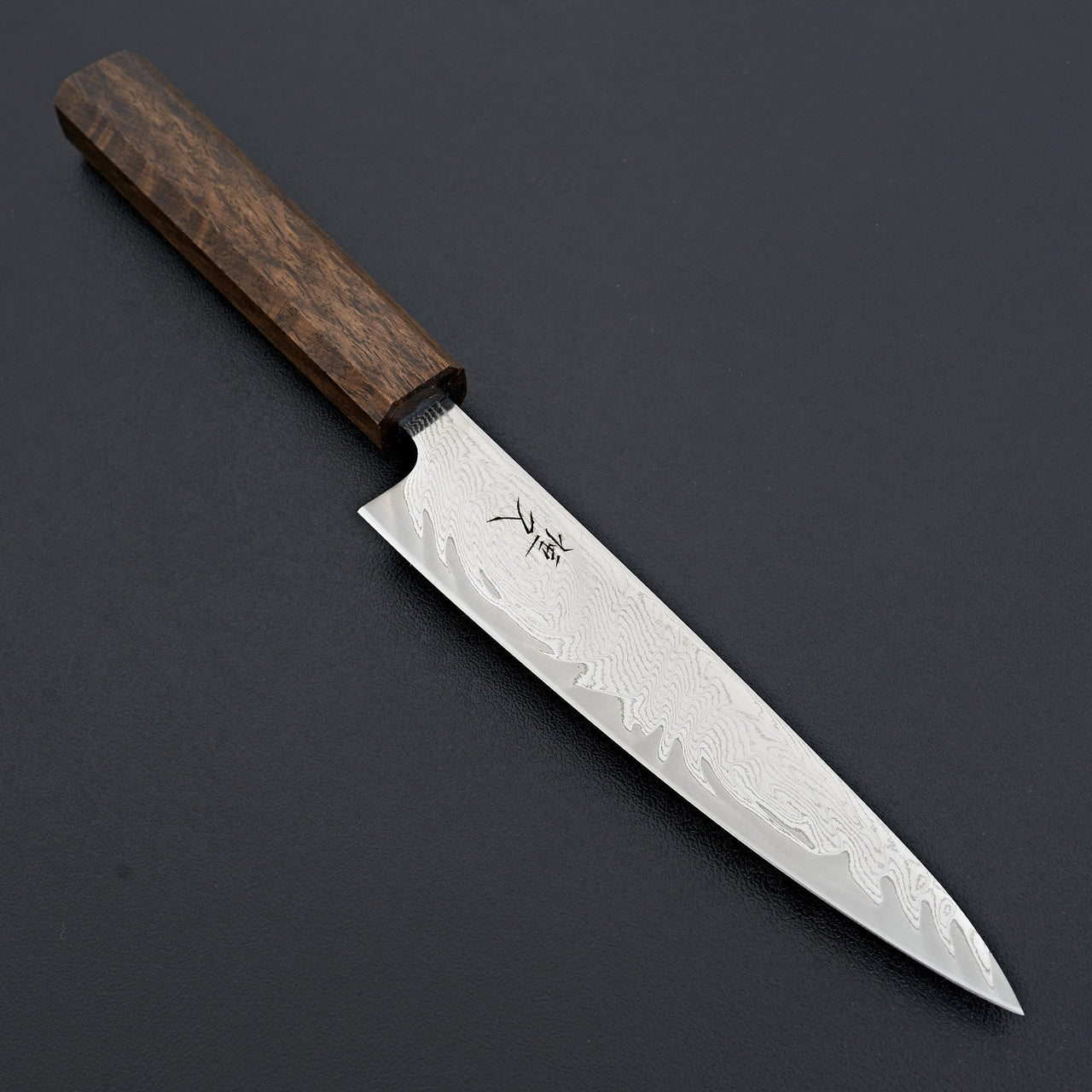 Tsunehisa Nami Damascus Petty 135mm-Knife-Tsunehisa-Carbon Knife Co