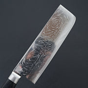 Tsunehisa Nami Damascus Western Nakiri-Knife-Tsunehisa-Carbon Knife Co