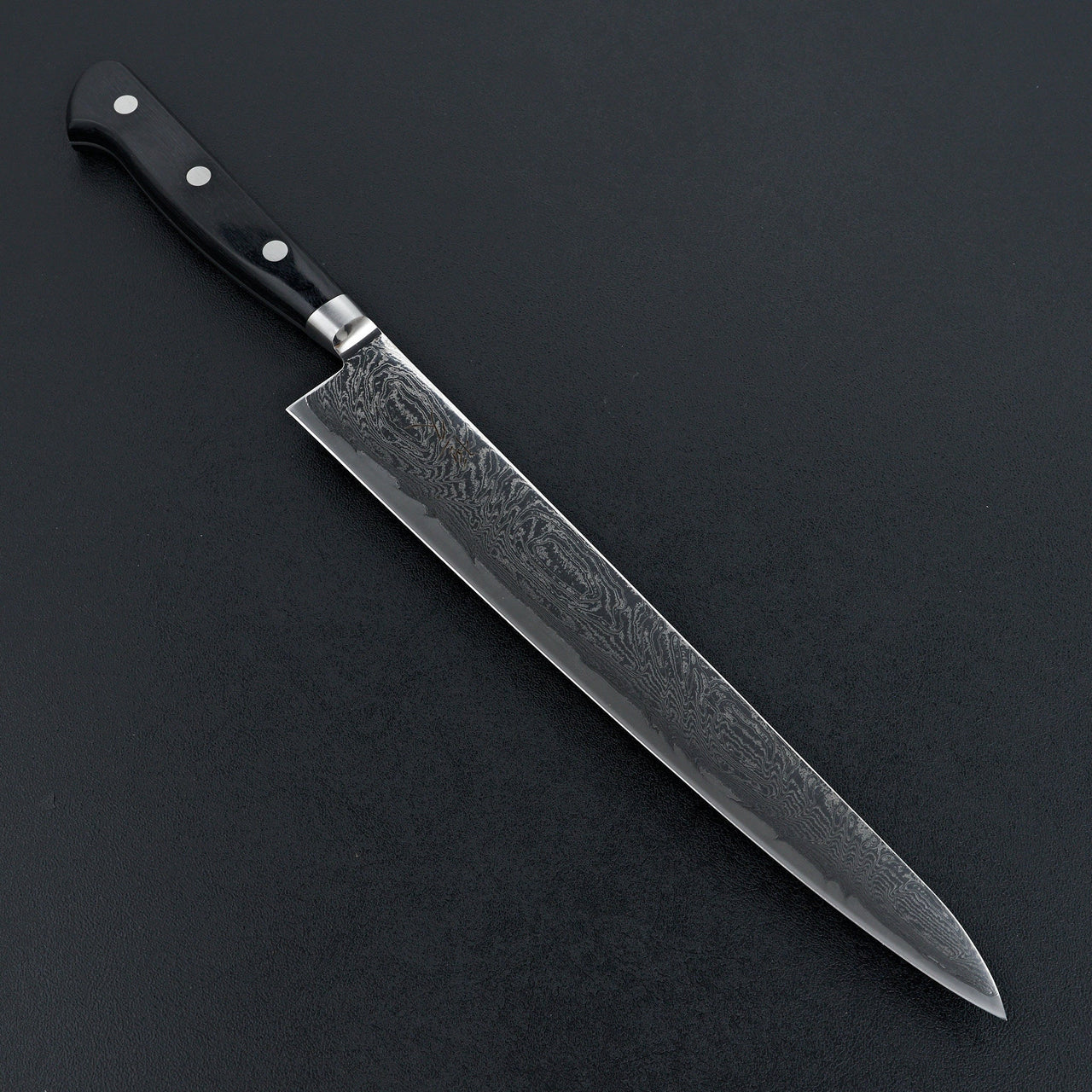 Tsunehisa Nami Damascus Western Sujihiki 240mm-Knife-Tsunehisa-Carbon Knife Co