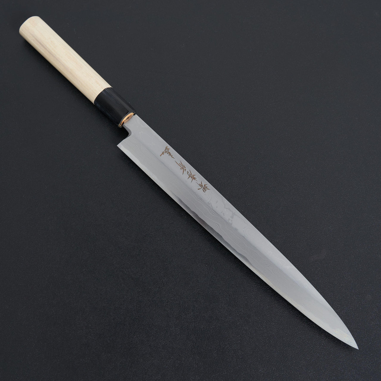 Uzushio Damascus White Steel #2 Yanagiba 270mm-Knife-Sakai Takayuki-Carbon Knife Co