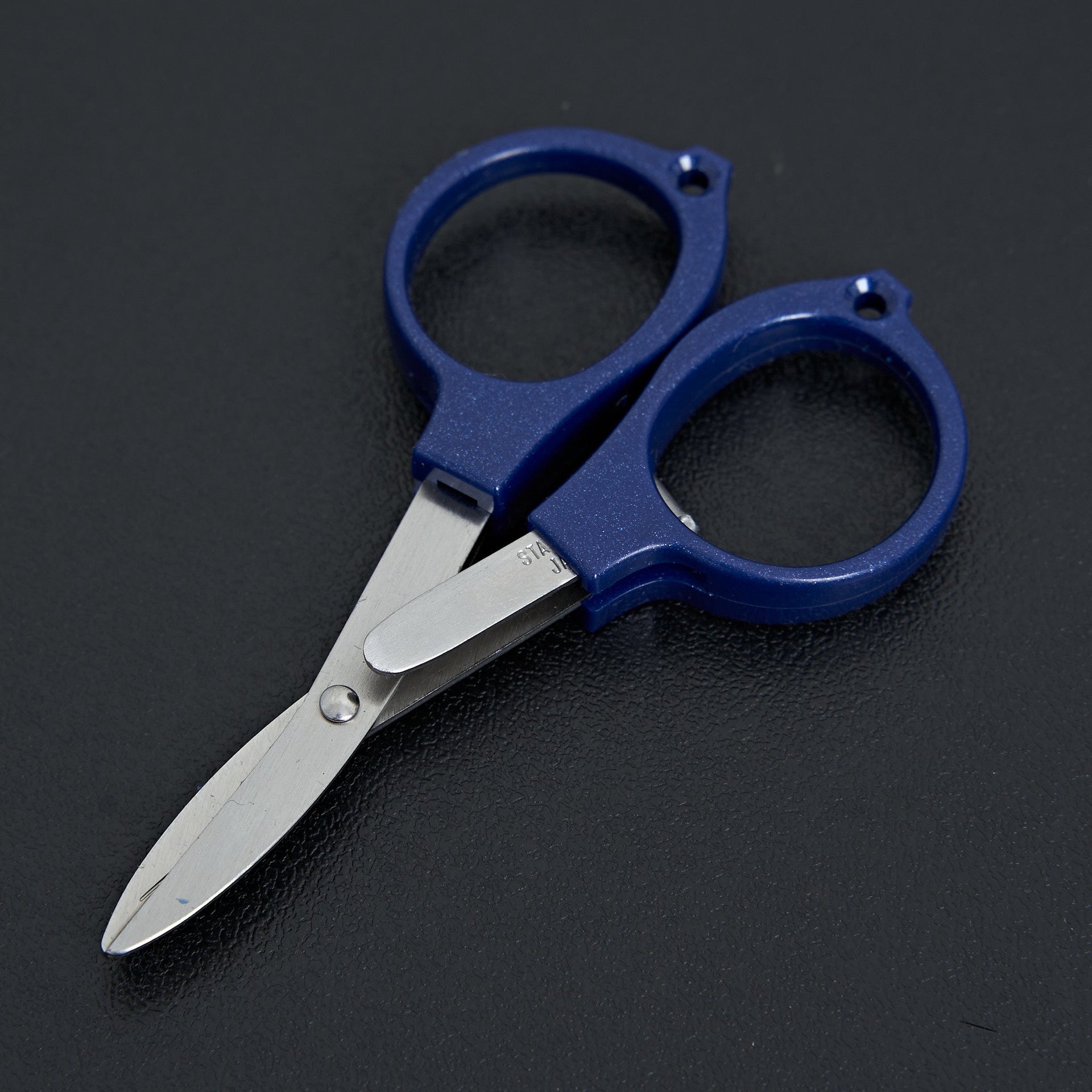 Yoshida Megane Folding Shears (Navy)-Accessories-Hitohira-Carbon Knife Co