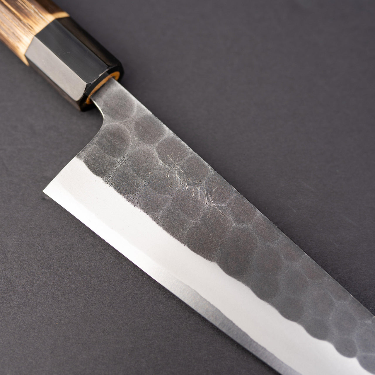 Yoshikane Kurouchi Tsuchime White #2 Bunka 165mm Chestnut Handle-Knife-Yoshikane-Carbon Knife Co