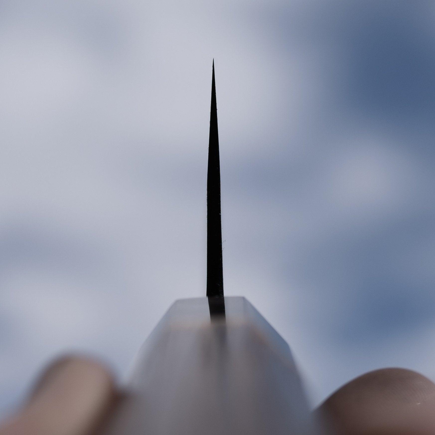 ちゅん　no2 Yoshikane Kurouchi Tsuchime White #2 Bunka 165mm Chestnut Handle