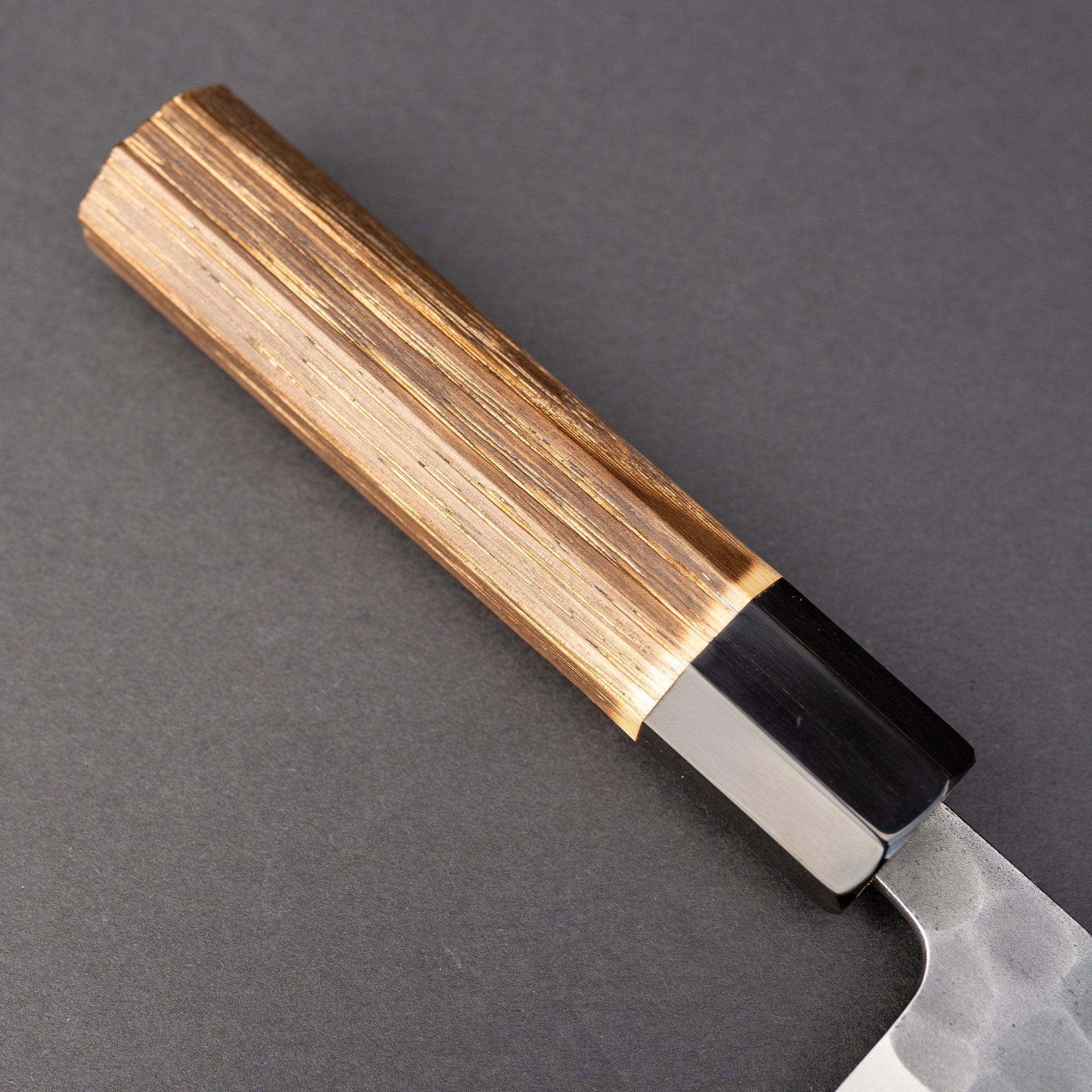Yoshikane Kurouchi Tsuchime White #2 Gyuto 180mm Chestnut Handle-Knife-Yoshikane-Carbon Knife Co
