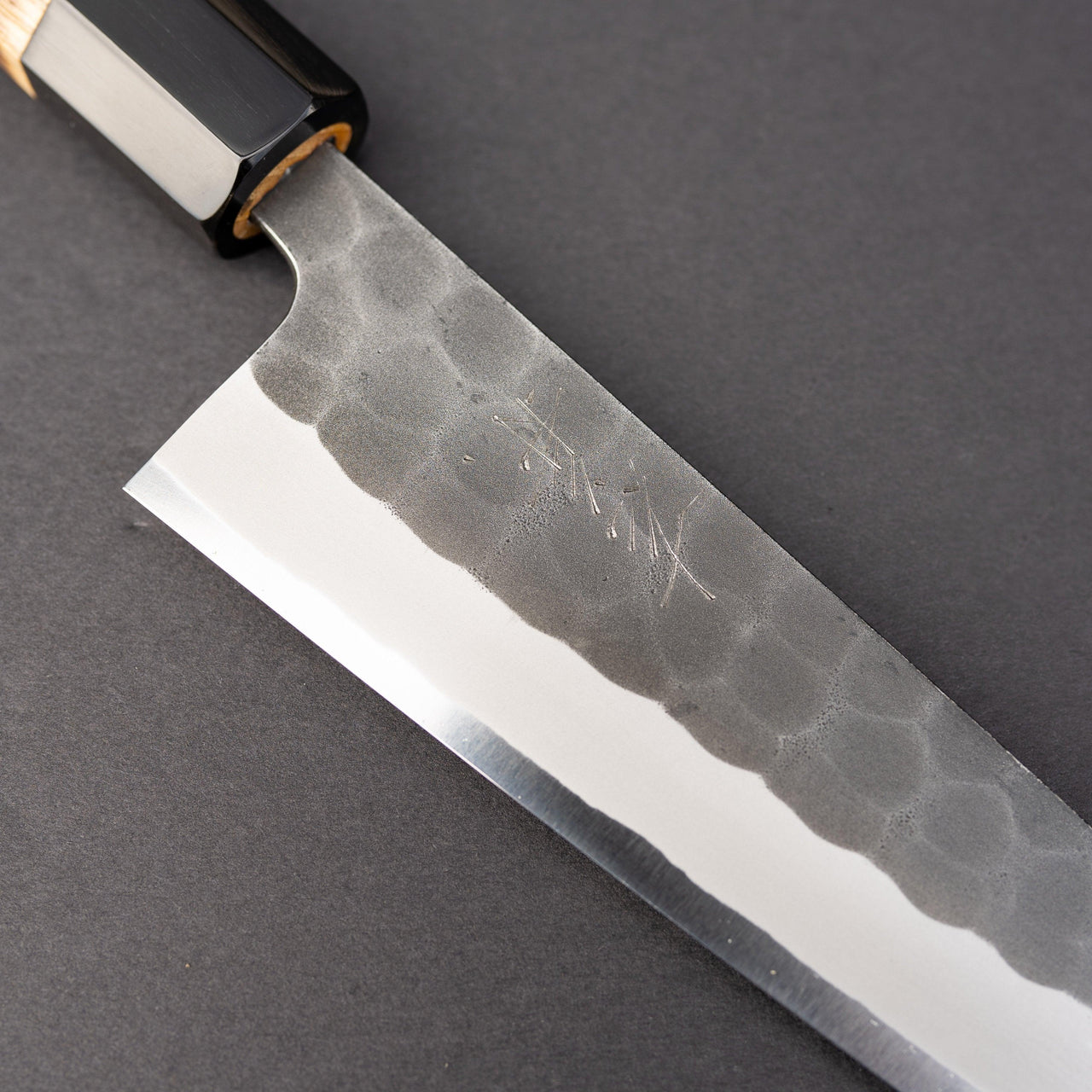 Yoshikane Kurouchi Tsuchime White #2 Gyuto 180mm Chestnut Handle-Knife-Yoshikane-Carbon Knife Co