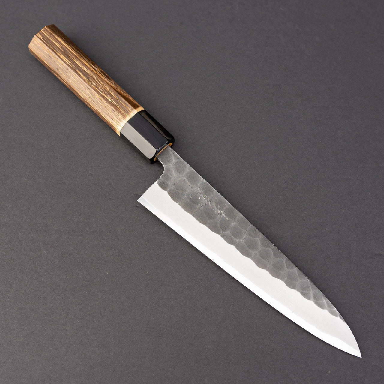 Yoshikane Kurouchi Tsuchime White #2 Gyuto 180mm Chestnut Handle-Knife-Yoshikane-Carbon Knife Co