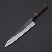 Yoshikane Kurouchi Tsuchime White #2 Gyuto 240mm Chestnut Handle-Knife-Yoshikane-Carbon Knife Co