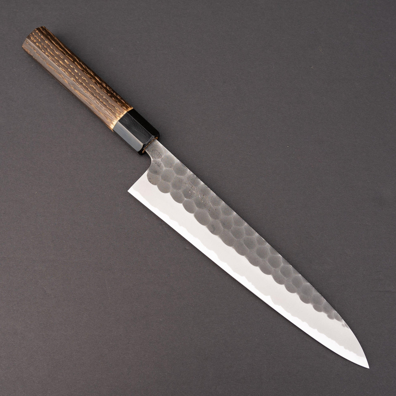 Yoshikane Kurouchi Tsuchime White #2 Gyuto 240mm Chestnut Handle-Knife-Yoshikane-Carbon Knife Co